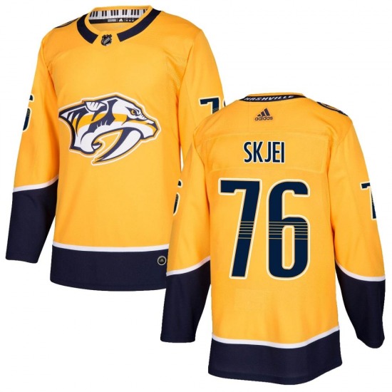 Authentic Adidas Youth Brady Skjei Gold Home Jersey - NHL Nashville Predators