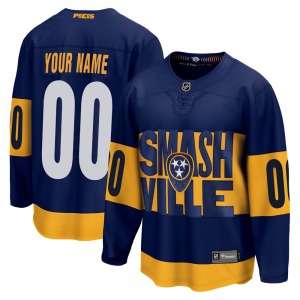 Breakaway Fanatics Branded Youth Custom Navy Custom 2022 Stadium Series Jersey - NHL Nashville Predators