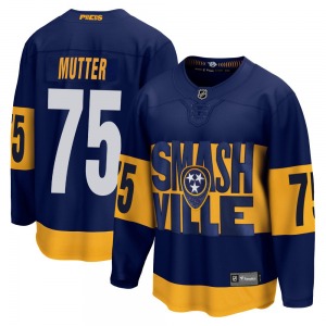Breakaway Fanatics Branded Youth Navrin Mutter Navy 2022 Stadium Series Jersey - NHL Nashville Predators