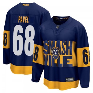 Breakaway Fanatics Branded Youth Ondrej Pavel Navy 2022 Stadium Series Jersey - NHL Nashville Predators