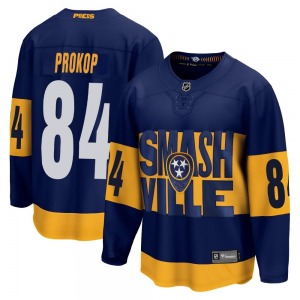 Breakaway Fanatics Branded Youth Luke Prokop Navy 2022 Stadium Series Jersey - NHL Nashville Predators