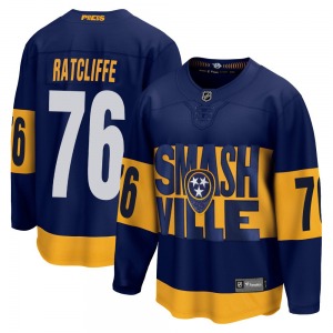 Breakaway Fanatics Branded Youth Isaac Ratcliffe Navy 2022 Stadium Series Jersey - NHL Nashville Predators
