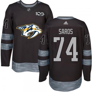 Authentic Youth Juuse Saros Black 1917-2017 100th Anniversary Jersey - NHL Nashville Predators