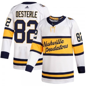 Authentic Adidas Youth Jordan Oesterle White 2020 Winter Classic Player Jersey - NHL Nashville Predators