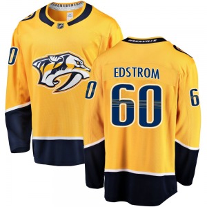 Breakaway Fanatics Branded Youth David Edstrom Gold Home Jersey - NHL Nashville Predators