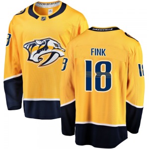 Breakaway Fanatics Branded Youth Aiden Fink Gold Home Jersey - NHL Nashville Predators