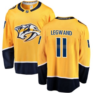 Breakaway Fanatics Branded Youth David Legwand Gold Home Jersey - NHL Nashville Predators