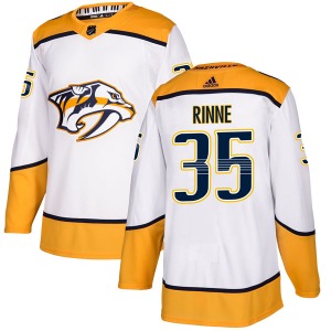 Authentic Adidas Youth Pekka Rinne White Away Jersey - NHL Nashville Predators