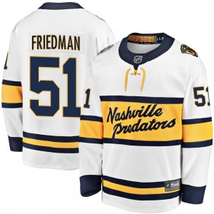 Breakaway Fanatics Branded Youth Mark Friedman White 2020 Winter Classic Player Jersey - NHL Nashville Predators