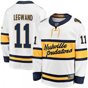 Breakaway Fanatics Branded Youth David Legwand White 2020 Winter Classic Jersey - NHL Nashville Predators
