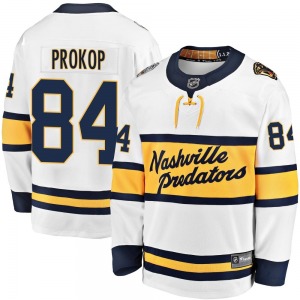 Breakaway Fanatics Branded Youth Luke Prokop White 2020 Winter Classic Player Jersey - NHL Nashville Predators