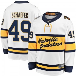 Breakaway Fanatics Branded Youth Reid Schaefer White 2020 Winter Classic Player Jersey - NHL Nashville Predators
