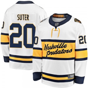 Breakaway Fanatics Branded Youth Ryan Suter White 2020 Winter Classic Jersey - NHL Nashville Predators