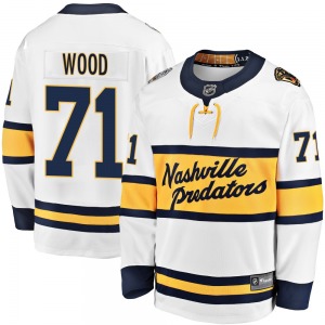 Breakaway Fanatics Branded Youth Matthew Wood White 2020 Winter Classic Player Jersey - NHL Nashville Predators